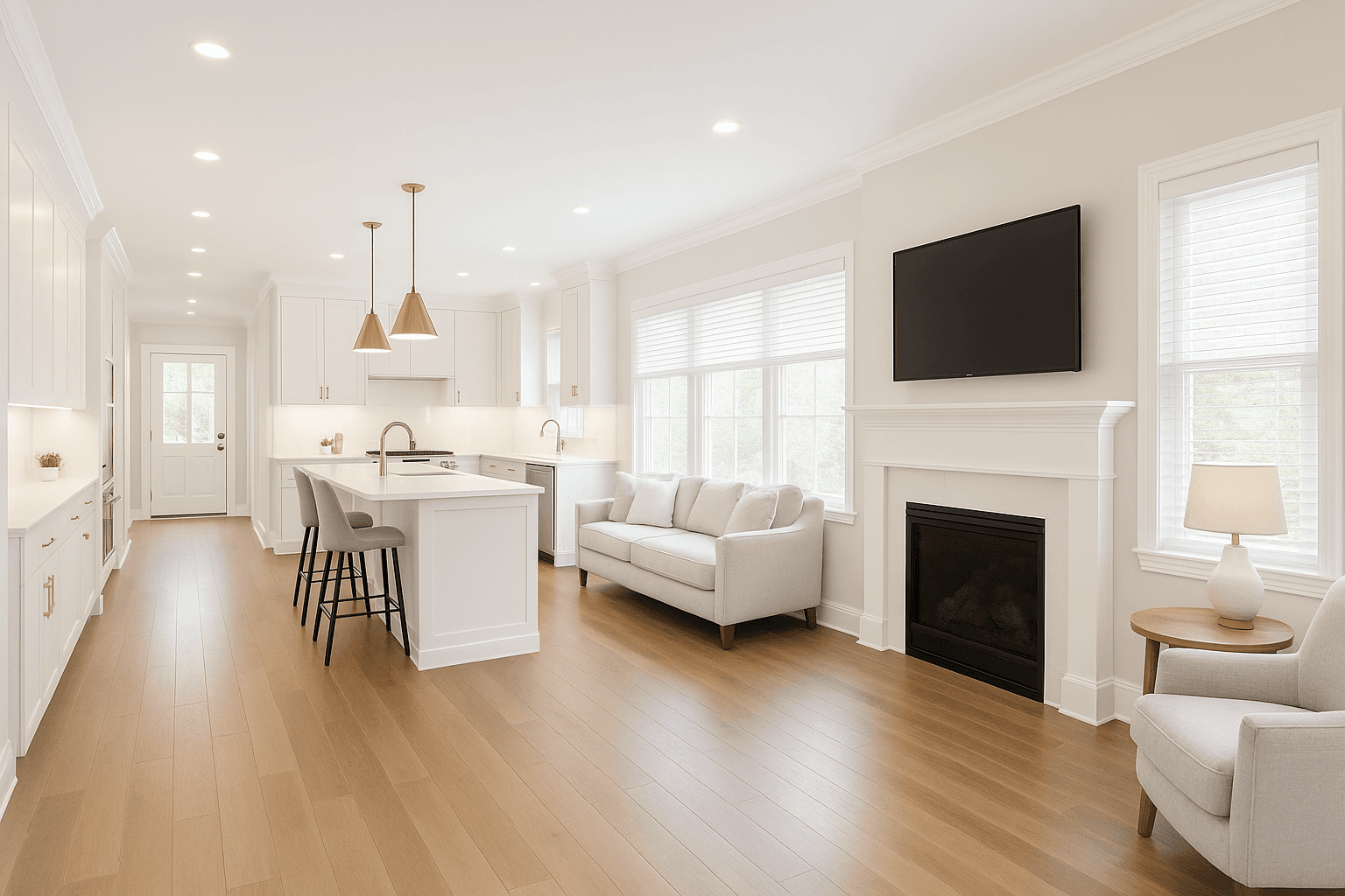 Completed home renovation