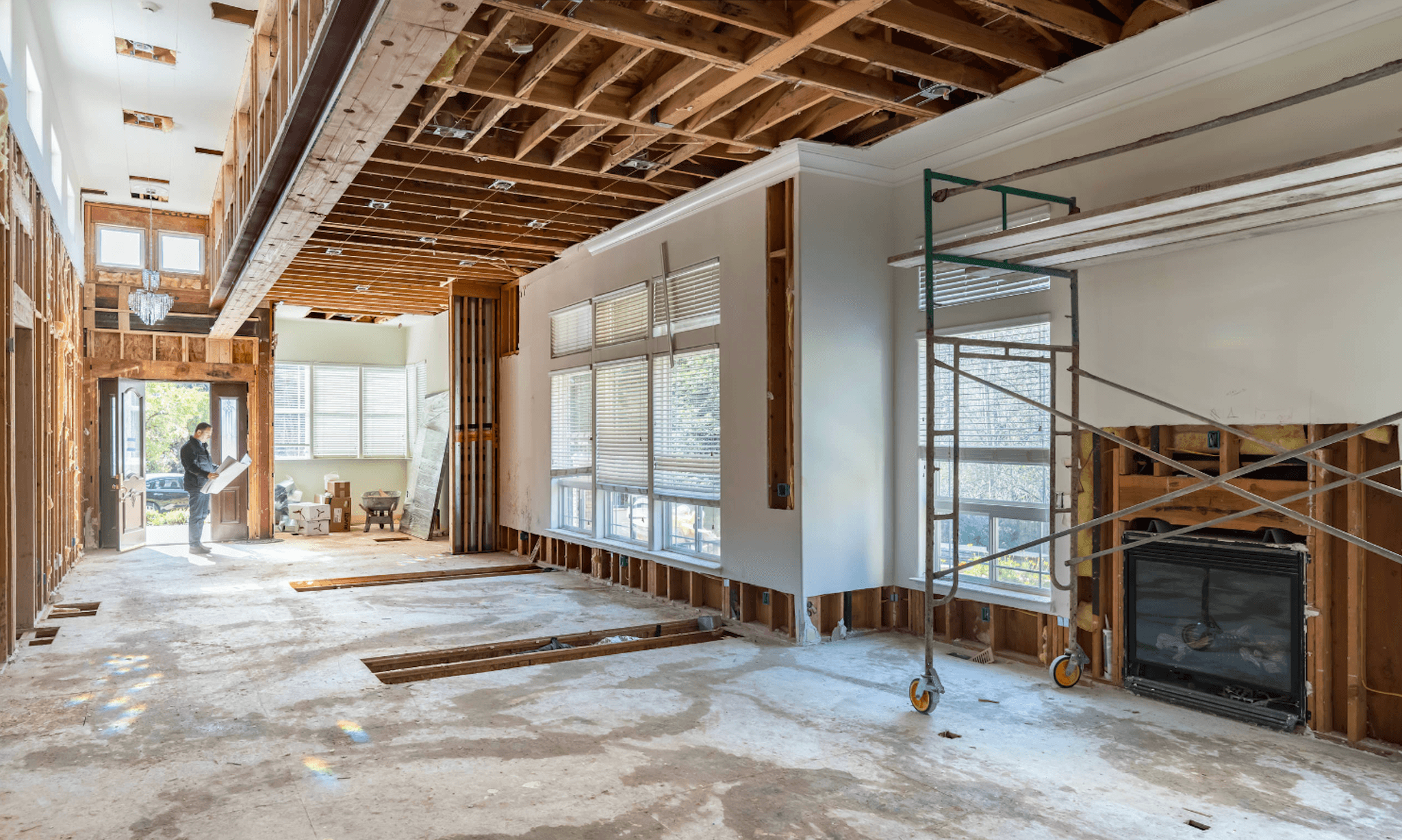 Home renovation in progress