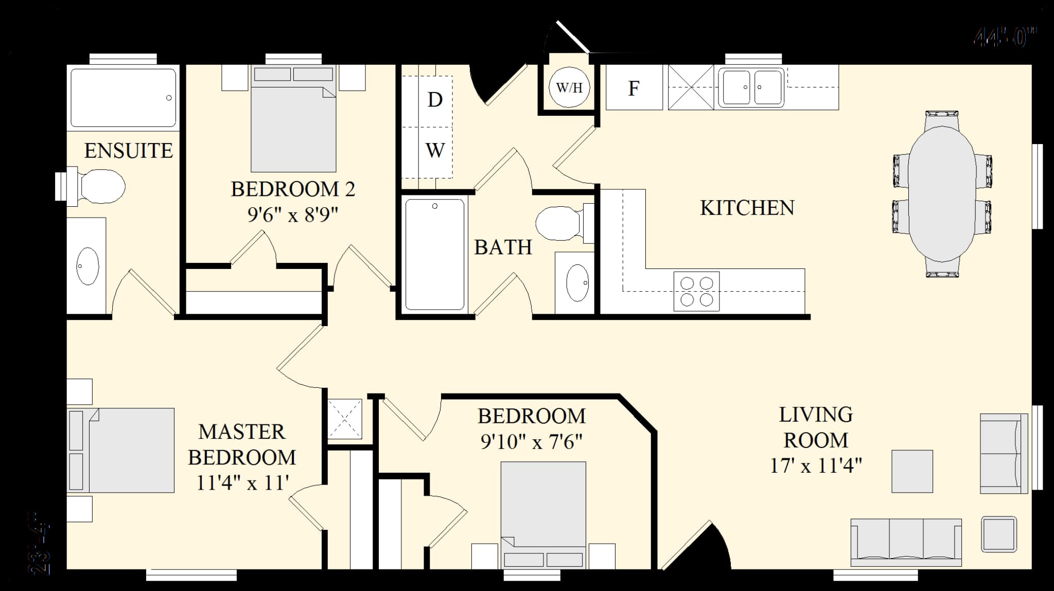 The 1000 floor plan
