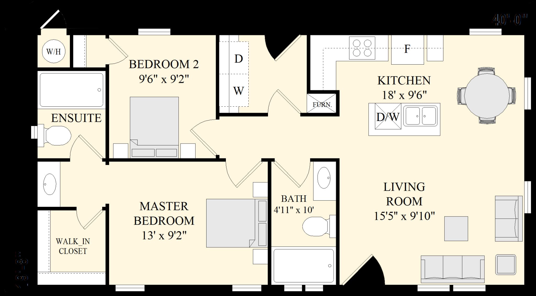 The 800A floor plan