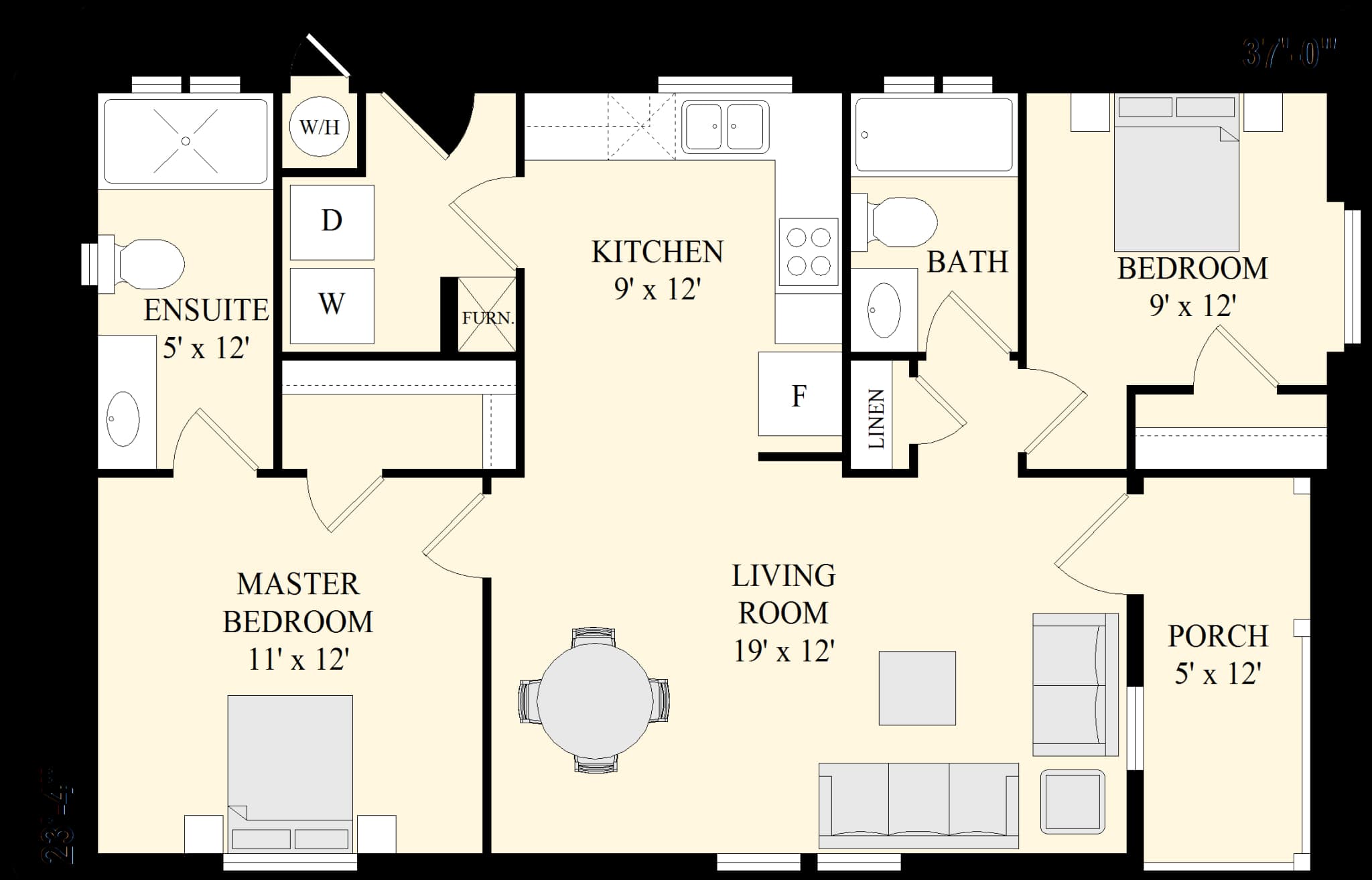The 800B floor plan