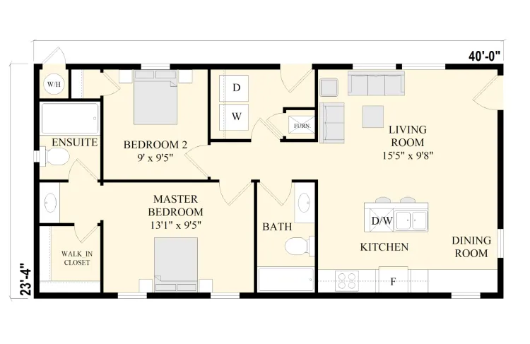 The 900 floor plan