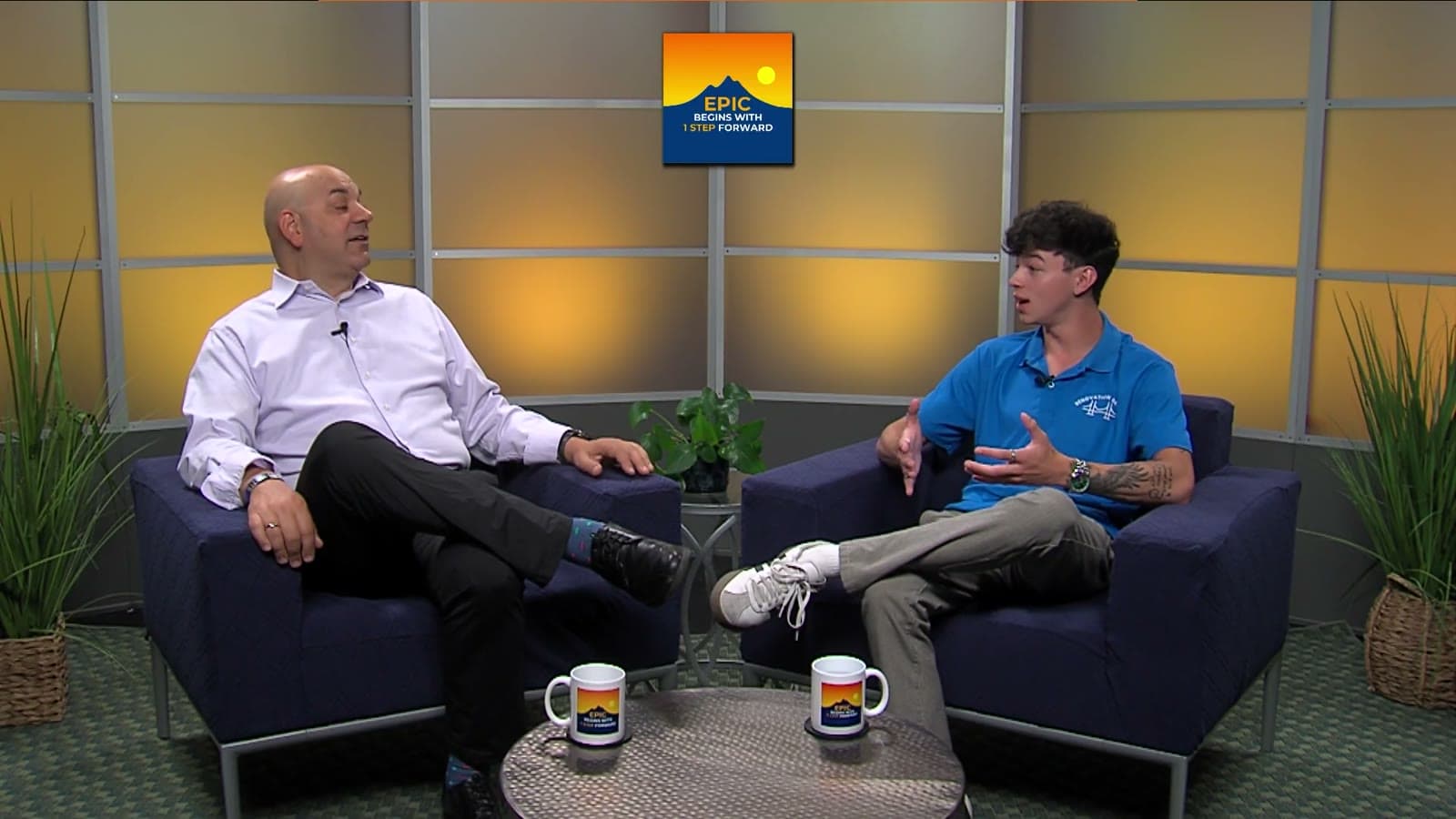 Jacob Gabriel and host Zander Sprague on the EPIC Begins With 1 Step Forward set