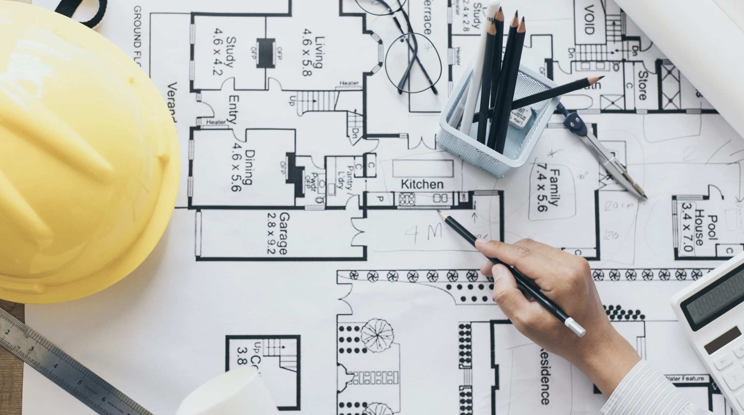 Contractor working on a renovation project